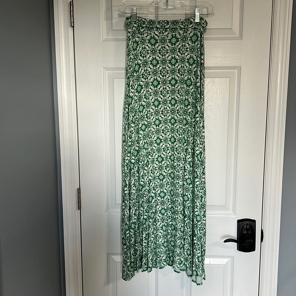 Knit Maxi Skirt, Green, Womens size small